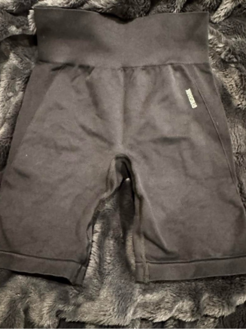 Gymshark women’s Black High-Waist Biker Shorts